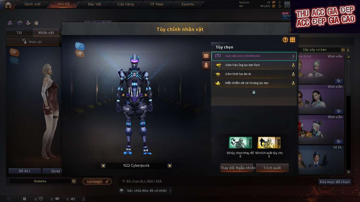 shop acc cf uy tin gia re
